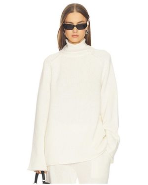 SRG Sukki Cashmere Oversized Turtleneck - White