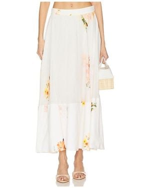 Hemant & Nandita Midirock Skirt - Weiß
