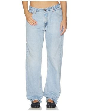 aligrace Low Waist Ultra Baggy Jean - Blue