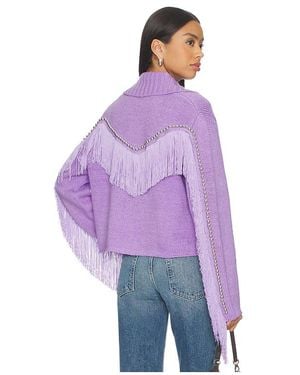 Urban Outfitters Cropped Rodeo Cardigan - Purple