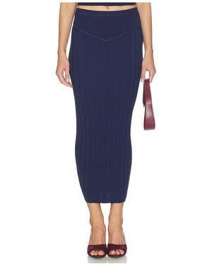 Fleur du Mal Falda Three Way Rib En Color Azul Marino Talla (También En Xs, S, M)