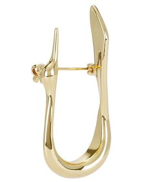 Jenny Bird Metallic Gold Brooch Pin Accessory - White