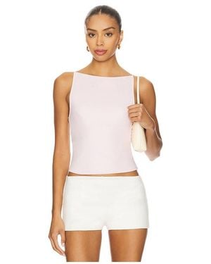 GOOD AMERICAN Weightless Sleeveless Tank - White