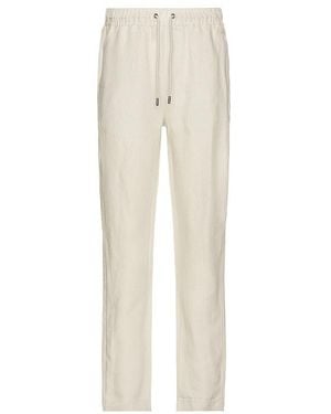Onia Air Linen Pull-On Trousers - White