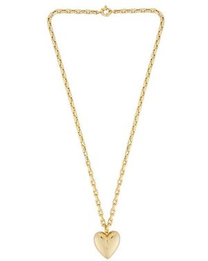 Timeless Pearly Heart Necklace - Metallic