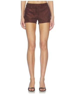 Amanda Uprichard Brooklyn Shorts - Brown
