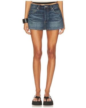EB DENIM Cherry Mini Skirt - Blue