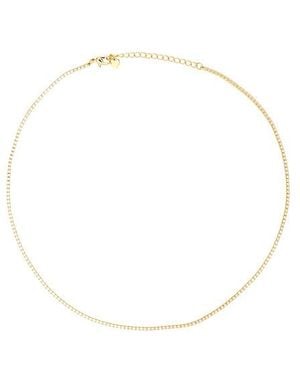Alexa Leigh Petite Tennis Necklace - White