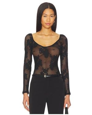 L'Agence 'Agence Langärmeliger Body Gwendolyn - Schwarz