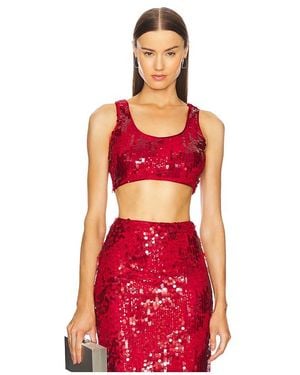 Michael Costello X Revolve Marlene Top - Red
