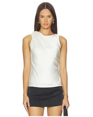 ALL THE WAYS X Ivana Ramirez Laney Drape Top - White