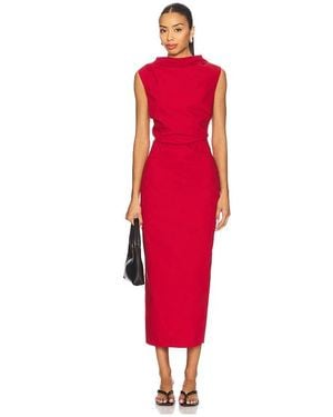 St. Agni St Agni Soft Sculptural Dress - Red