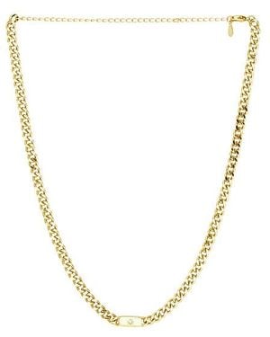 Mazin Jewels Starburst Cuban Link Necklace - Metallic