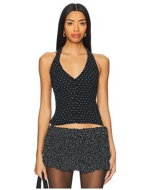 Lioness Brat Halter Top - Black