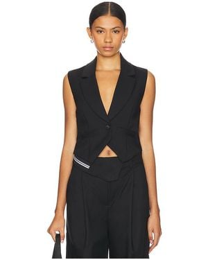 NonChalant Label Asher Vest - Black