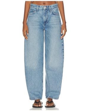 FAVORITE DAUGHTER The Mercer Mid Rise Easy Barely Barrel Jean - Blue