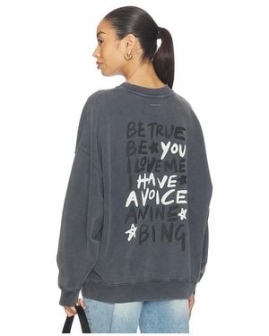 Anine Bing Miles Sweatshirt Empowerment - Blue