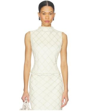 Line & Dot Norelle Top - White
