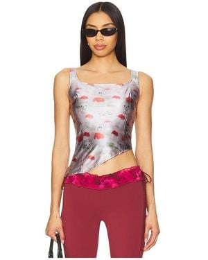 ZEMETA Cry Dog Asymmetric Top - Red