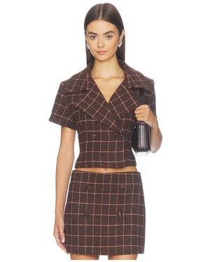 Amanda Uprichard Emilie Top - Brown