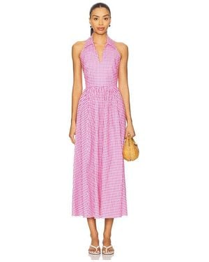 Caroline Constas Aya Midi Dress - Pink