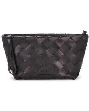 Loeffler Randall Clutch Tejido Melina En Color Negro Talla