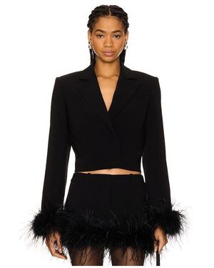 Lovers + Friends Sophie Cropped Blazer - Black