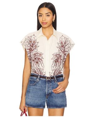Essentiel Antwerp Hebraska Embroidered Shirt - Blue