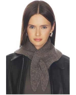 Hat Attack Triangle Knit Scarf - Black