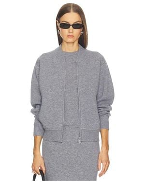 SRG Velma Knit Bomber Jacket - Gray