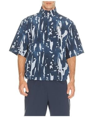 Malbon Pine Ink Wash Windshirt - Blue
