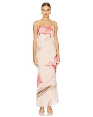 Musier Paris Maxikleid Mit Blumenmuster Avina - Weiß