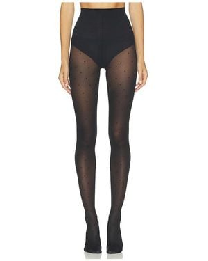Swedish Stockings Medias Doris Dots En Color Negro Talla (También En M, S, Xl)