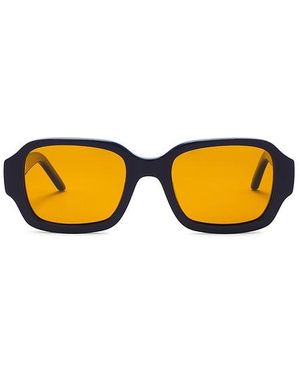 BRU Eyewear Olan Rectangle Sunglasses - Yellow