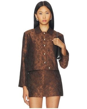 Amanda Uprichard X Revolve Preston Jacket - Brown