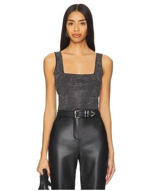 GOOD AMERICAN Crystal Tank - Black
