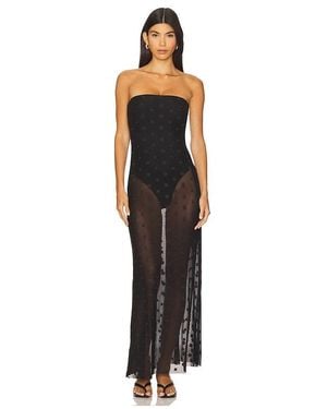 Bec & Bridge Karla Strapless Maxi Dress - Black