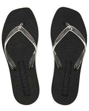 Sleeper Flip Flops Tapered Platform - Schwarz