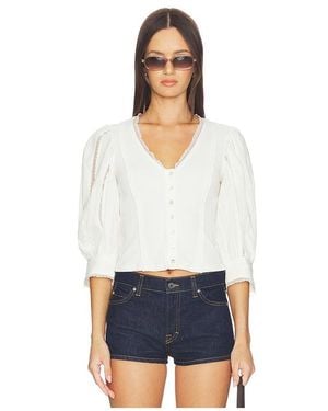 Free People Blusa Encaje Summer En Talla (También En Xs, S) - Blanco
