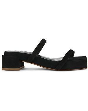 BY FAR Sandale Tanya Suede - Schwarz