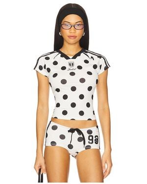 Jaded London Polka Dot Football Top - Multicolour