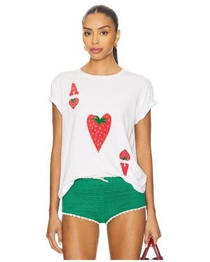 Daydreamer T-Shirt Mit Motiv Ace Of Strawberries - Grün