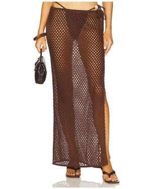 Camila Coelho Krina Maxi Skirt - Brown