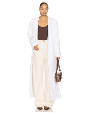 AFRM The Soft Trench Coat - White