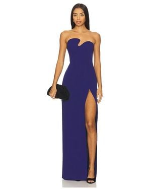 Amanda Uprichard X Revolve Strapless Puzzle Gown - Blue