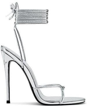Femme LA Athens Lace Up Heel - White