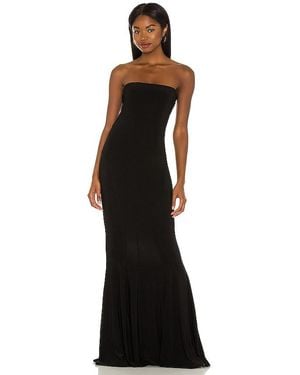 Norma Kamali X Revolve Strapless Fishtail Gown - Black