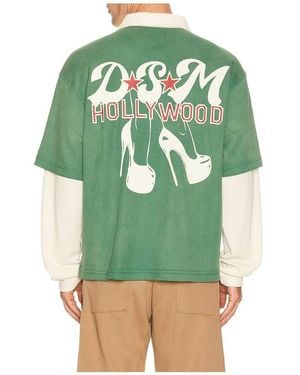 DIET STARTS MONDAY Hollywood Waffle Polo - Green