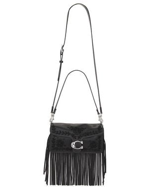 COACH Beaded Fringe Tabby Shoulder Bag 26 - Black