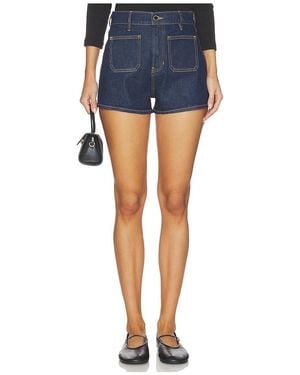 Veronica Beard Elijah Short With Patch Pockets - Blue